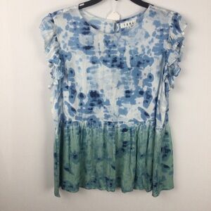 THML Tie Dye Blouse‎ Top womens size S